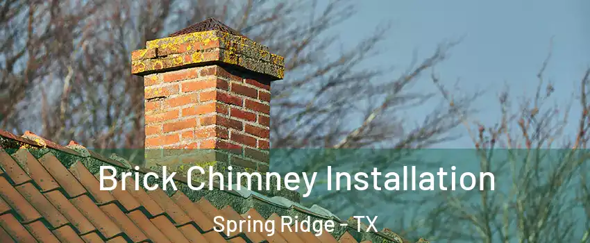 Brick Chimney Installation Spring Ridge - TX