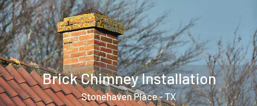 Brick Chimney Installation Stonehaven Place - TX