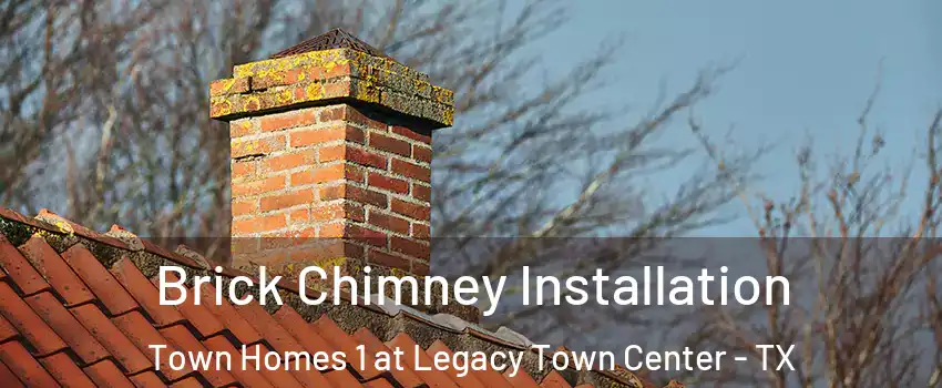 Brick Chimney Installation Town Homes 1 at Legacy Town Center - TX