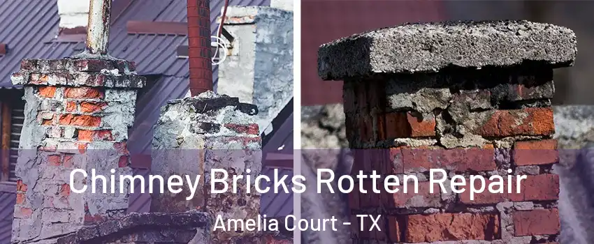 Chimney Bricks Rotten Repair Amelia Court - TX