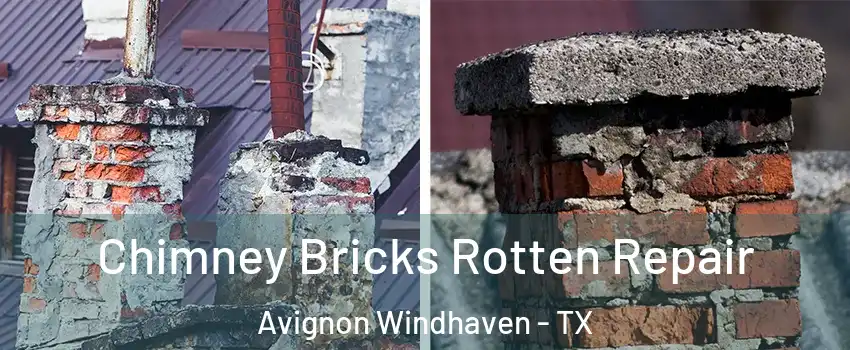 Chimney Bricks Rotten Repair Avignon Windhaven - TX