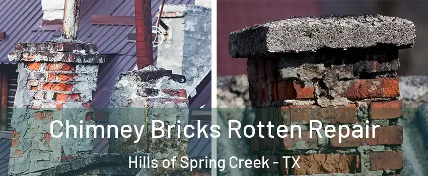 Chimney Bricks Rotten Repair Hills of Spring Creek - TX