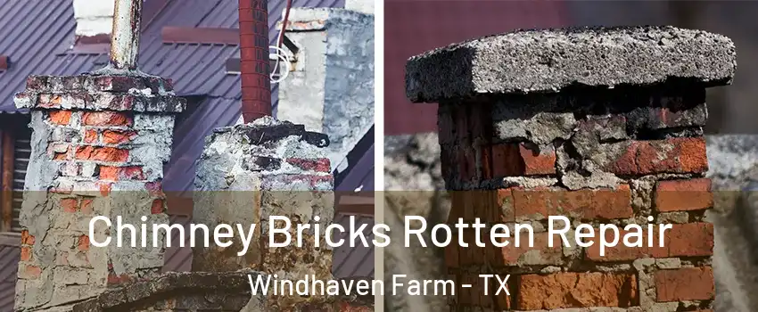 Chimney Bricks Rotten Repair Windhaven Farm - TX