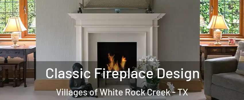 Classic Fireplace Design Villages of White Rock Creek - TX