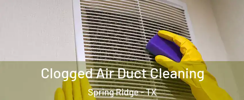 Clogged Air Duct Cleaning Spring Ridge - TX