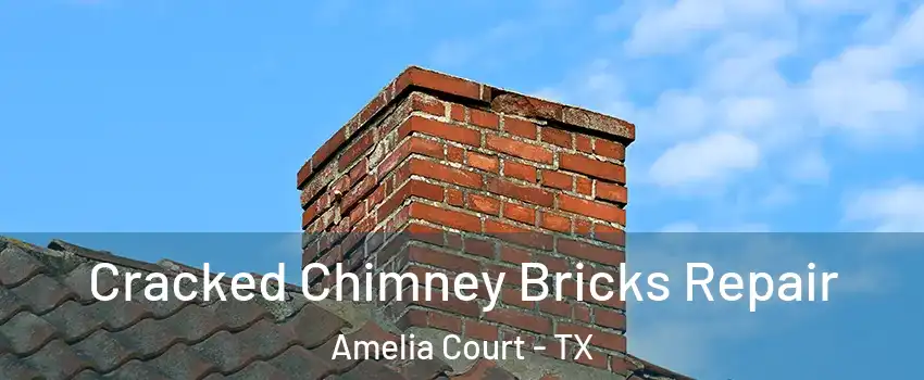 Cracked Chimney Bricks Repair Amelia Court - TX