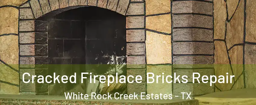 Cracked Fireplace Bricks Repair White Rock Creek Estates - TX