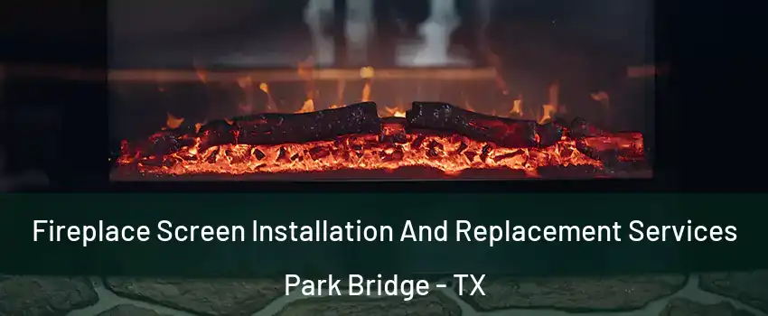 Fireplace Screen Installation And Replacement Services Park Bridge - TX