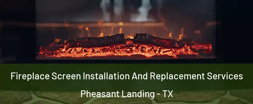 Fireplace Screen Installation And Replacement Services Pheasant Landing - TX