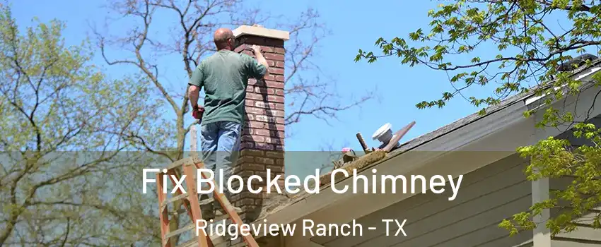 Fix Blocked Chimney Ridgeview Ranch - TX