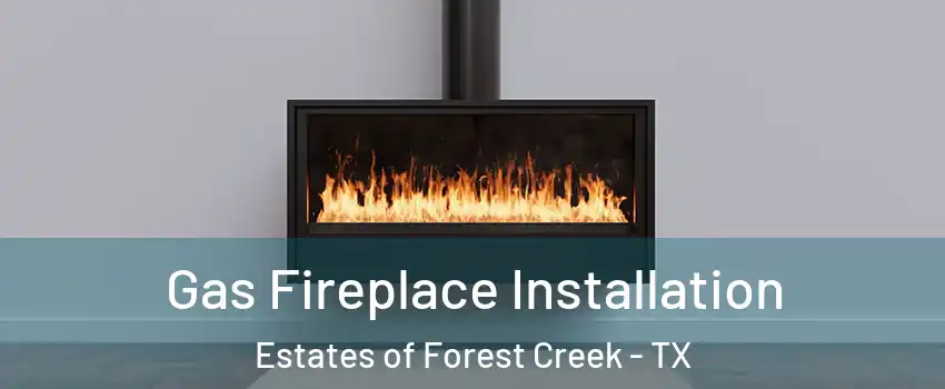 Gas Fireplace Installation Estates of Forest Creek - TX