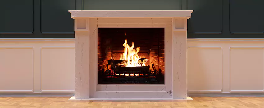 Open Flame Wood-Burning Fireplace Installation Services in Lakeside on Preston, Texas