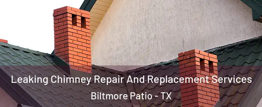 Leaking Chimney Repair And Replacement Services Biltmore Patio - TX