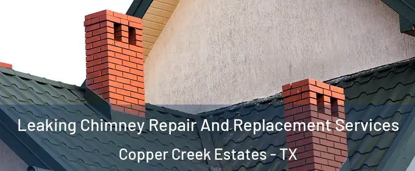 Leaking Chimney Repair And Replacement Services Copper Creek Estates - TX