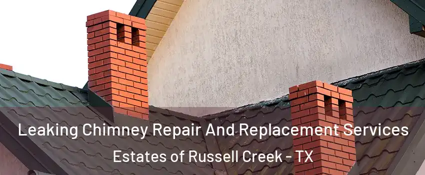 Leaking Chimney Repair And Replacement Services Estates of Russell Creek - TX