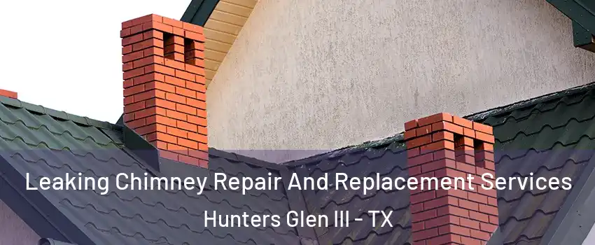 Leaking Chimney Repair And Replacement Services Hunters Glen III - TX