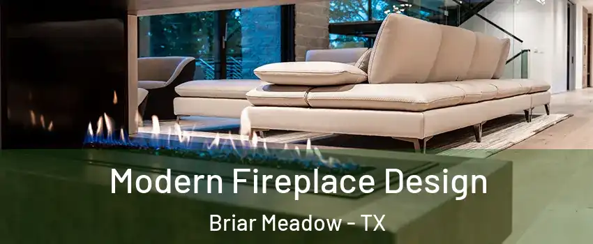 Modern Fireplace Design Briar Meadow - TX