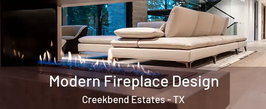 Modern Fireplace Design Creekbend Estates - TX