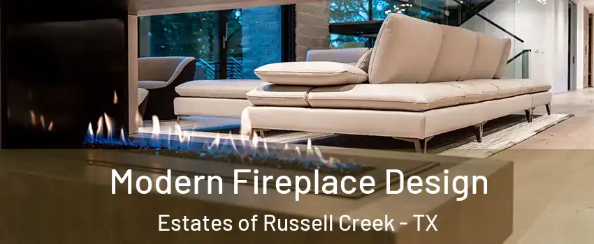 Modern Fireplace Design Estates of Russell Creek - TX