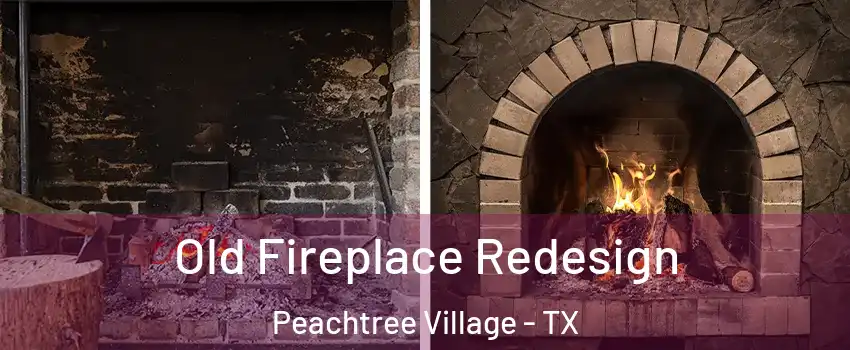 Old Fireplace Redesign Peachtree Village - TX