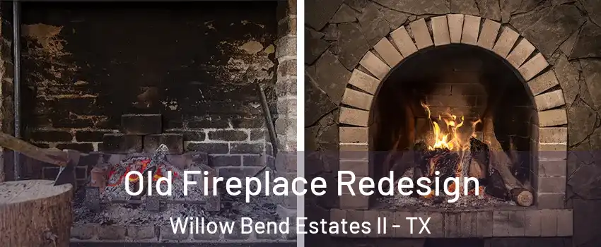 Old Fireplace Redesign Willow Bend Estates II - TX